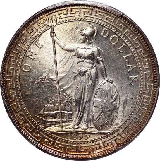 Great Britain, silver trade dollar, 1899B