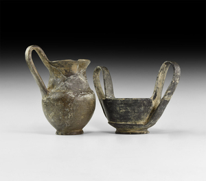 Greek Pottery Group 6th-3rd century BC A ceramic group...