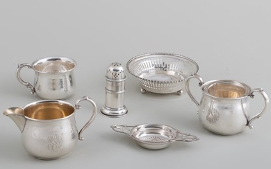 Group of Silver Condiment Articles