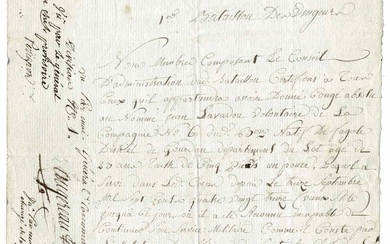 HISTORY - AUGEREAU Pierre François Charles (1757 - 1816) - Document signed