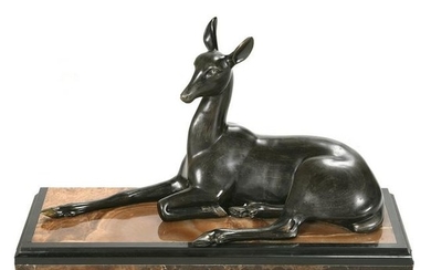 IrÃˆnÃˆe Rochard Art Deco Bronze Sculpture of a Faun.