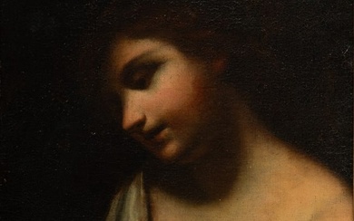 Italian 17th/18th C Oil on Canvas "Portrait of a Shepherd Boy", H 16.25" W 13.25"