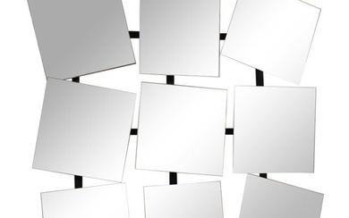 Italian Modern Adjustable Hanging Mirror Art by Tebong Mid Century Modern