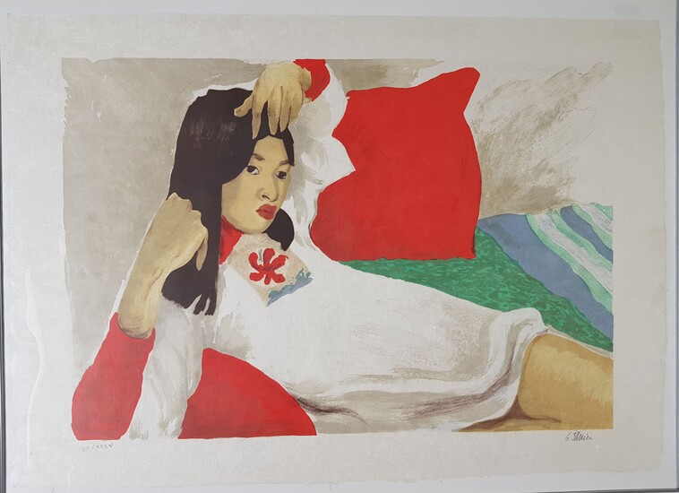 JANIER G. (XX-XXIth) - LITHOGRAPHY on japanese paper signed on...