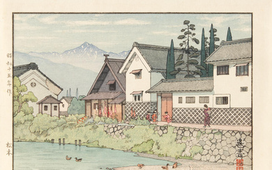 JAPANESE WOODBLOCK PRINT OF MATSUMOTO TOSHI YOSHIDA (JAPAN, 1911-1995)