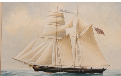 J.S. Willard (early 20th century) Portrait of a Ship, Alarm,...