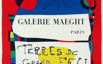 Joan Miro - Terres De Grand Feu - 1956 Lithograph 29.5"