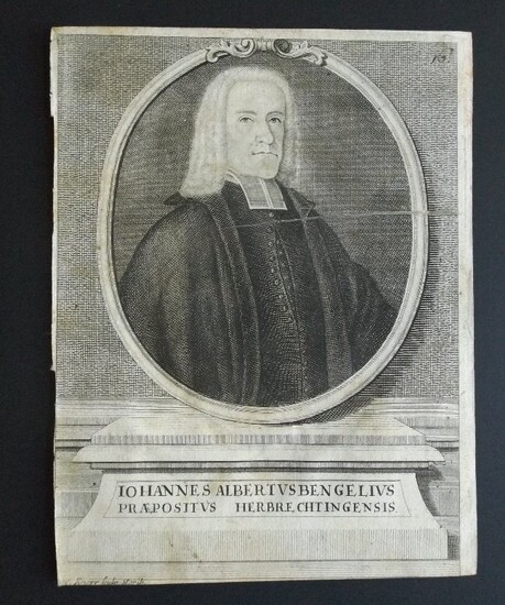 Johann Albrecht Bengel, engraving Georg W. Knorr 1730s