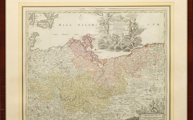 Karte von Brandenburg, Mecklenburg und Pommern