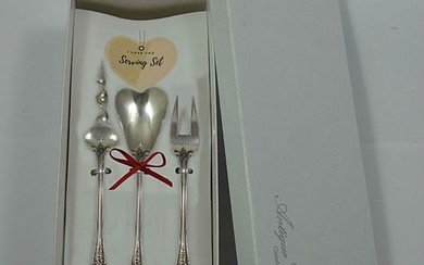 King Richard by Towle Sterling Silver "I Love You" Serving Set 3pc Custom Gift