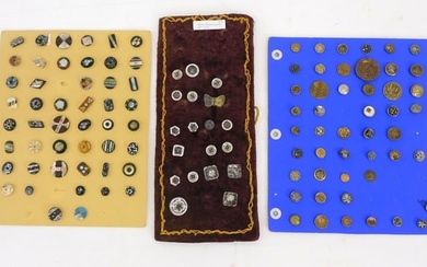 Large collection of buttons. 19th century.