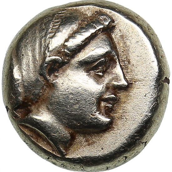 Lesbos, Mytilene 1/6 Stater - EL-Hekte. Circa 377-326 BC.