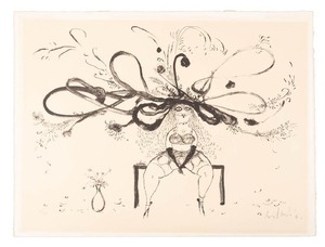 Lithograph signed by Ronald Searle, 41/50