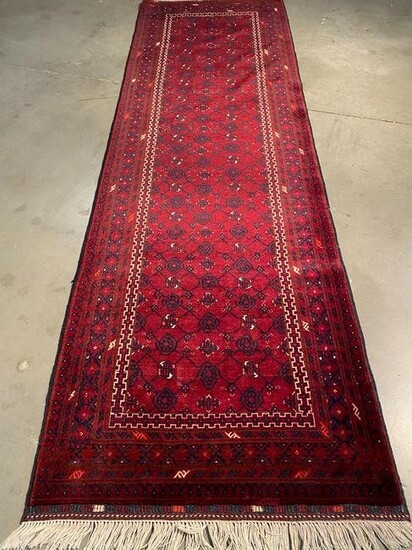 MAGNIFICENT AFGHAN RUNNER 2'.11"X9'.5"