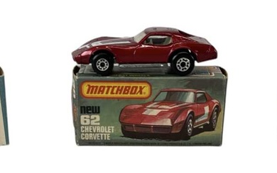 MATCHBOX; a group of three vintage boxed model vehicles including...