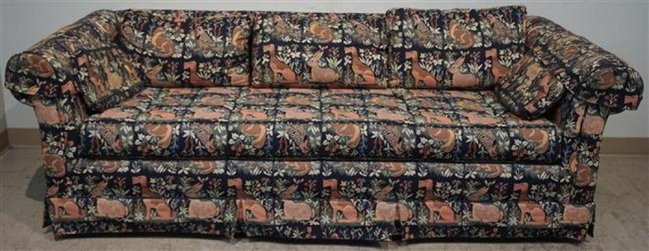 Machine-made Tapestry Upholstered Sleep Sofa , Width: 83 in