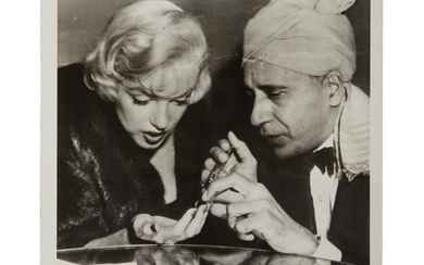 Marilyn Monroe | With Palm Reader Hassan Original Vintage Photo