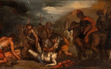 Martyrdom of San Lorenzo, Artista genovese, XVII secolo