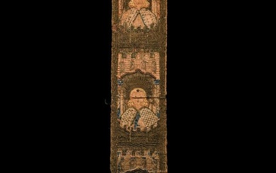 Medieval Orphrey Panel with Angels