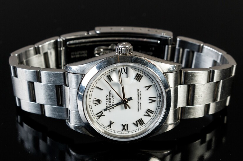 Midsize damearmbåndsur fra Rolex, model Oyster perpetual Datejust,...