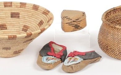 NATIVE AMERICAN BASKET & OTHER GROUP