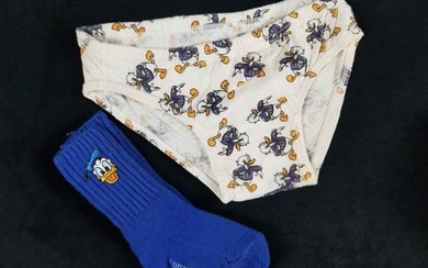 Never Been Worn Vintage Donald Duck Footwear Socks Underpants Underwear