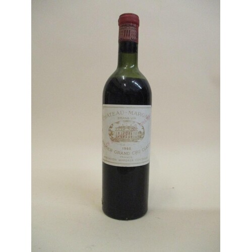 One bottle of Chateau-Margaux Premier Grand Cru Class 1960 L...