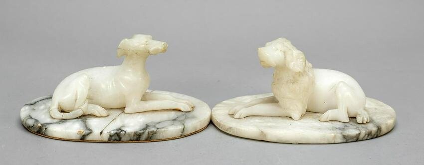 Pair of dogs, late 19th/early