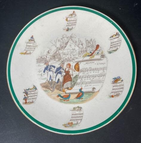 Porcelain Opera Plate