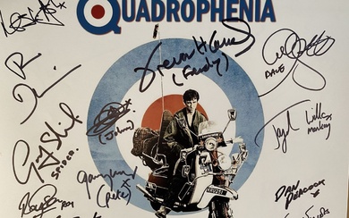 Quadrophenia movie cast 14x11 photo signed by ELEVEN of...