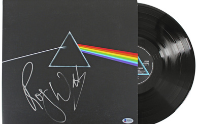 Roger Waters Signed Pink Floyd "Dark Side Of The Moon" Vinyl Record Album Cover (Beckett)