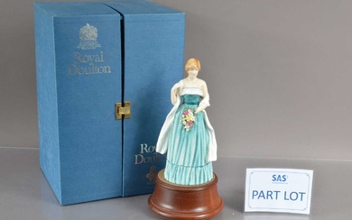 Royal Doulton commemorative porcelain figurines including HRH King Charles III as Prince of Wales 1981