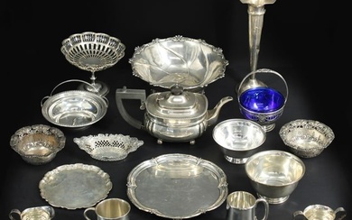 SILVER. Collection of Sterling and English Silver