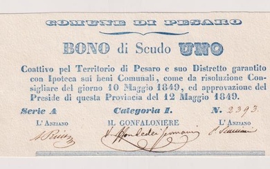 Seconda Repubblica Romana / Comune di Pesaro - Bono da...