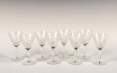 Set of 8, Crystal Cordial Aperitif Glasses