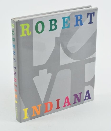Signed Robert Indiana First Edition book. 1990.
