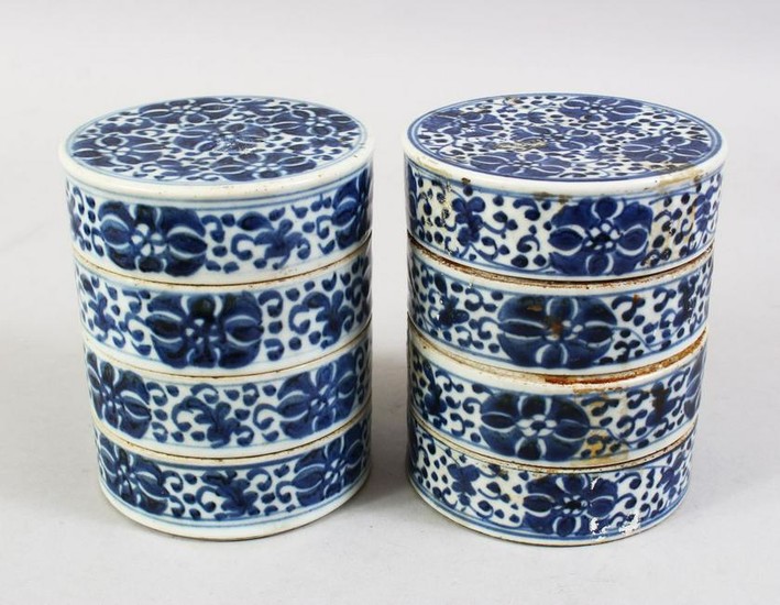 TWO 19TH CENTURY CHINESE BLUE & WHITE PORCELAIN