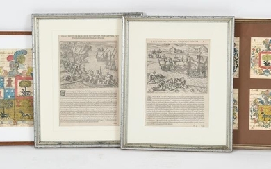 Theodore de Bry (1528 - 1598) Two Engravings