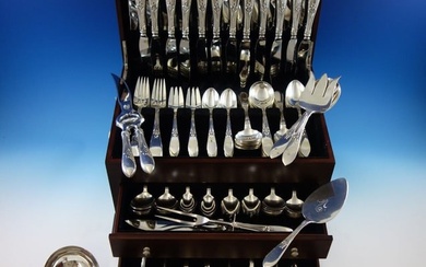 Tulipan by Fr. Smith Sterling Silver Flatware Set Service 193 Pieces Dinner Rare