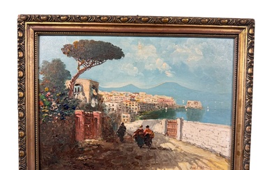 UNIDENTIFIED SIGNATURE View of Naples from Posillipo