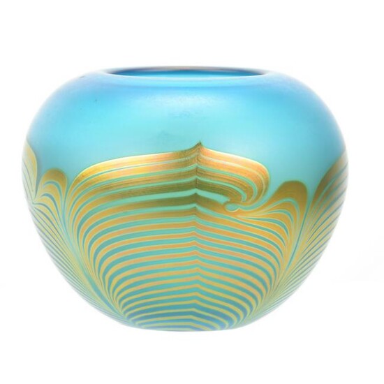 Vase, Contemporary Art Glass Signed "Correia"