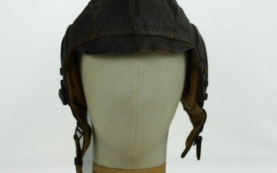 WWII US Army Air Corps Leather Flight Helmet