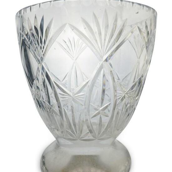 Waterford Style Crystal Cut Vase