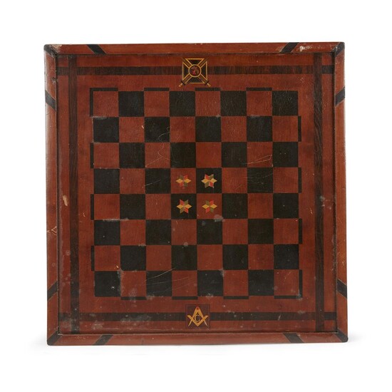 Two gameboards late 19th/early 20th century The first composed...