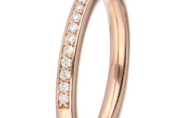 14 kt. Pink gold - Ring - 0.18 ct Diamond