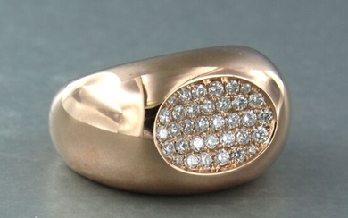 14 kt. Pink gold - Ring - 0.70 ct Diamond