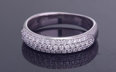14 kt. White gold - Ring - 0.50 ct Diamond