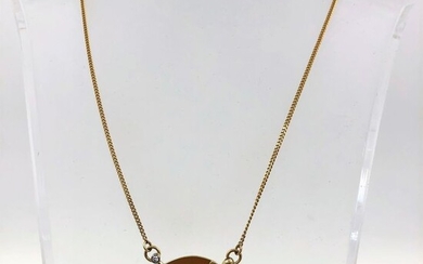 14 kt. Yellow gold - Necklace Diamond