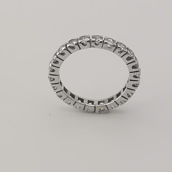 18 kt. White gold - Ring - 1.32 ct Diamonds