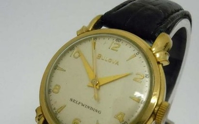1951 DUO WIND MENS GOLD FILLED BULOVA AUTOMATIC WATCH